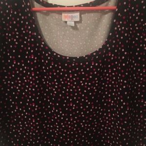 Black background Lularoe Nicole dress